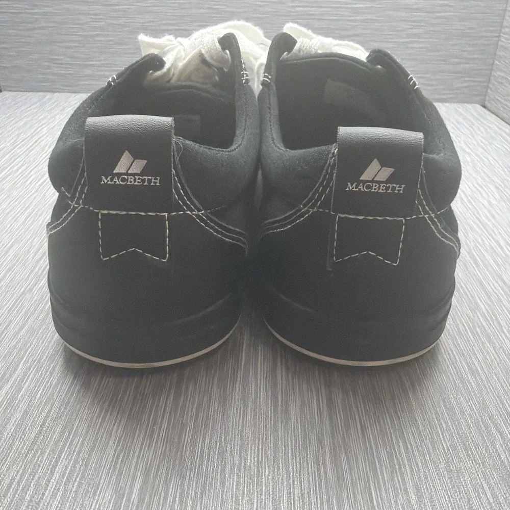 Macbeth Men's Black Canvas Skate Shoes Low Top Sneakers Size 10 EU 43